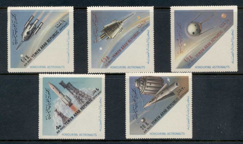 Yemen 1963 Mi#316-320 Space Travel MLH
