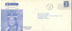 Miss Canada Pageant Rosemary Keenan 1959-60 1960 Wilding issue ad cover Canada