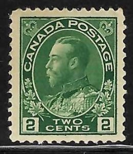 Canada Mint XF NH #107 WET Printing Admiral - Gum side is a perfection