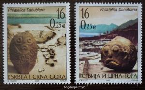 2003 SERBIA-MONTENEGRO-FULL SET (MNH)! yugoslavia arheology statue danube I17