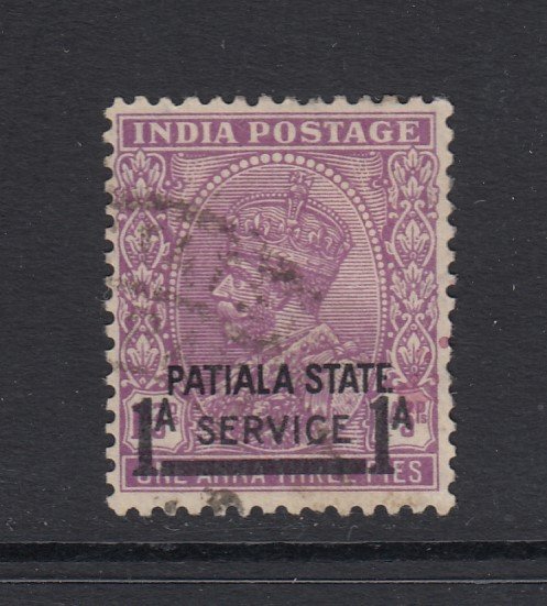 India (Patiala), Sc O58 (SG O69), used