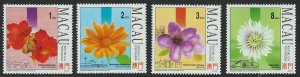 Macau Scott 707-710! Flowers MNH!