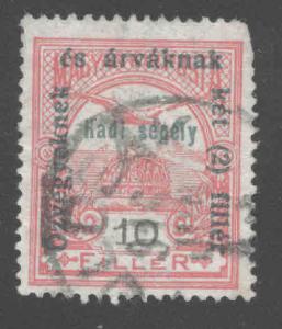 Hungary Scott B40 used  semi-postal