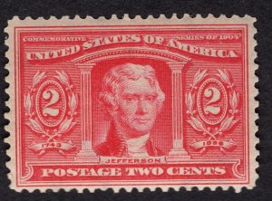 US #324 Fine/Very Fine. Original Gum. Lightly Hinged.