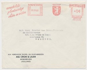 Meter cover Netherlands 1962 Angel - Cherub - Wormerveer