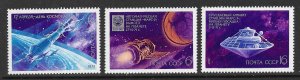 RUSSIA USSR 1972 Cosmonauts' Day Space Set Sc 3962-3964 MNH