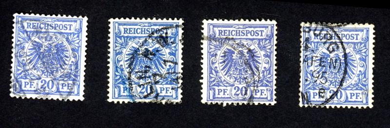 Germany 49 Used (4 Different Colors)