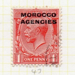 Morocco Agencies 1914-31 Early Issue Fine Used 1d. Optd 027645