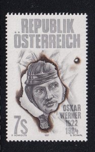 Austria   #1740  MNH  1997  Werner   actor