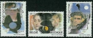 Belgium 1992 MNH Stamps Scott B1102-1104 Sport Olympic Games Tennis Basketball