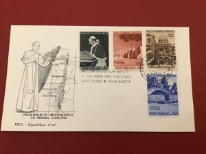 Vatican 1964 Peregrininus Aspostolicus In Terra Sancta Postal Cover R42322