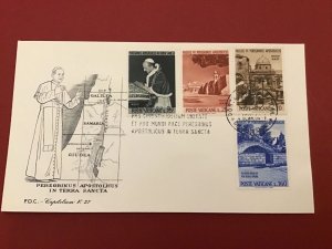 Vatican 1964 Peregrininus Aspostolicus In Terra Sancta Postal Cover R42322 