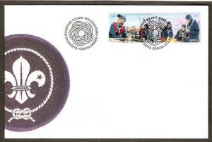 Finland 2007 Scout Centenary Emblem Boys Girls  FDC  # 8145