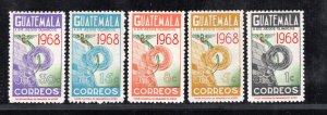 GUATEMALA SC# 399-403 FVF/MNH