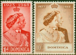 Dominica 1948 RSW Set of 2 SG112-113 Fine LMM