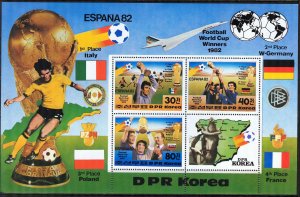 Korea 1982 Football Soccer Spain Mi.Bl. 124 MNH