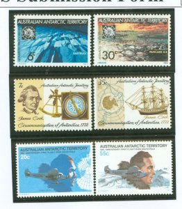 Australian Antarctic Territory #L19-L22/L35-L36 Mint (NH) Single (Complete Set)