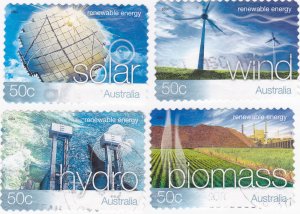 Australia -2004 Renewable Energy - set x 4 50c Used