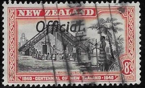 New Zealand O-84  1946  8d  fine  used