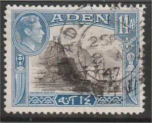 ADEN, 1945 used 14a Mosque Scott 23A