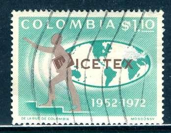 Colombia; 1972: Sc. # 803: O/Used Cpl. Set