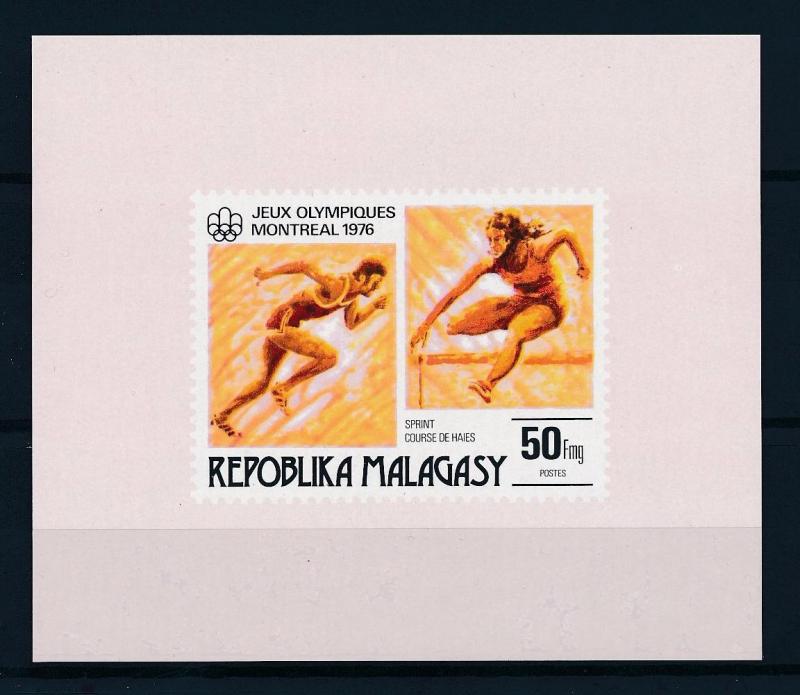 [55775] Madagascar 1976 Olympic games Montreal Athletics MNH Sheet