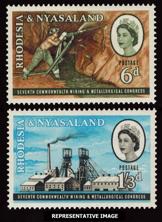 Rhodesia and Nyasaland Scott 178-179 Mint never hinged.