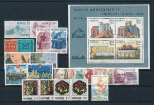 Norway 1986 Complete MNH Year Set  as shown at the image.