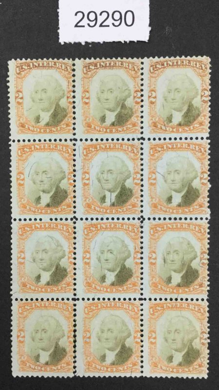 US STAMPS #R135 UNUSED LOT #29290