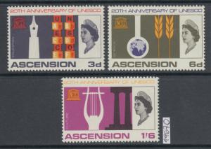 XG-AK131 ASCENSION ISLAND - Unesco, 1967 20Th Anniversary MNH Set