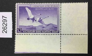 US STAMPS #RW17 MINT OG NH VF/XF LOT #26297