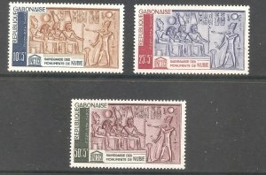 Gabon  (1964 ) - Scott # CB1 - CB3, Historic Monuments