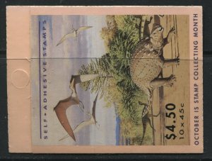 Australia Dinosaur $4.50 booklet CDS used on the inside