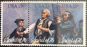 Scott #1629-1631 1976 13¢ Spirit of '76 MNH OG