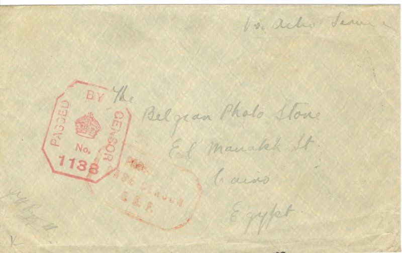 INDIAN FPO 1138 26 MY 1918 (S24 #1060)
