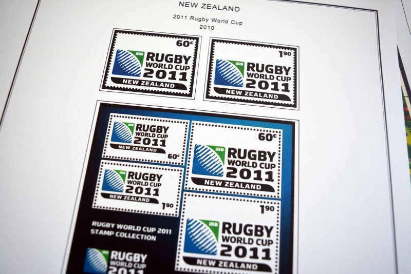 COLOR PRINTED NEW ZEALAND 2005-2010 STAMP ALBUM PAGES (80 illustrated pages)