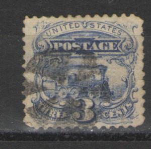 US 1869 Sc# 114 Used G/VG well centered with grill