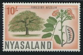 Nyasaland SG 209  SC# 133  MNH  Forestry Afzelia  see details 