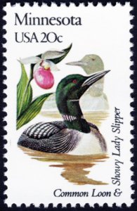 U.S. #1975A 20c MNH (State Birds & Flowers - Minnesota)