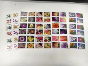 Flower style forever stamsp random style, 50 sheets total 1000 pcs