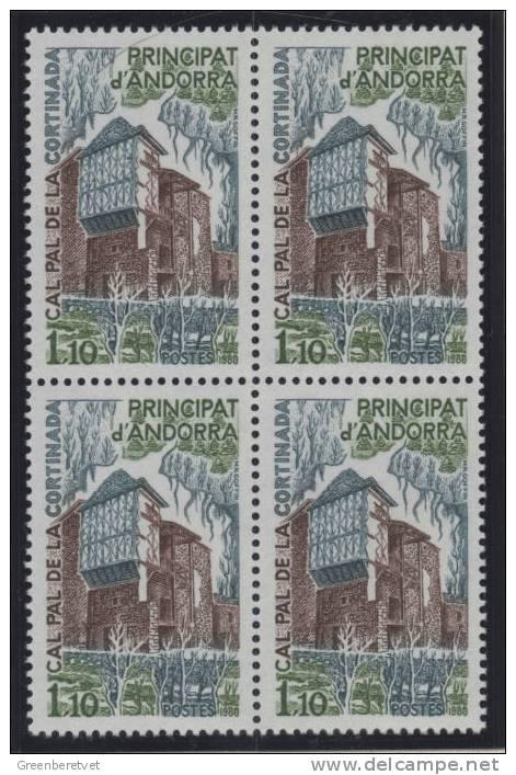 French Andorra #275 1980 Cortinada Farm House Block MNH