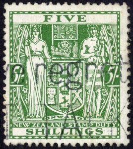 New Zealand 1931-40 SGF149 5s green used cat 16 pounds