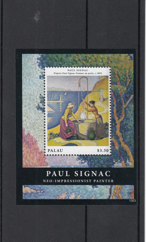 Palau 2013 MNH Paul Signac Neo-impressionist Painter 1v S/S Femmes au Puits