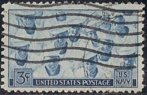 935 3 cent Navy in World War 2 used VF