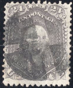 1862 24c Washington grayish lilac SC78a