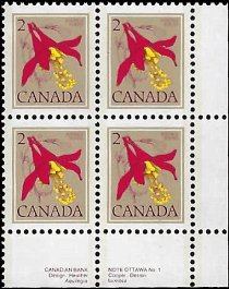 CANADA   #707 MNH LOWER RIGHT PLATE BLOCK  (4-2)