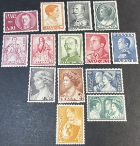 GREECE # 604-617-MINT/HINGED---COMPLETE SET---1957