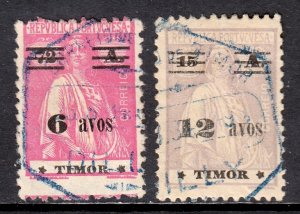 Timor - Scott #200-201 - Used - SCV $2.50