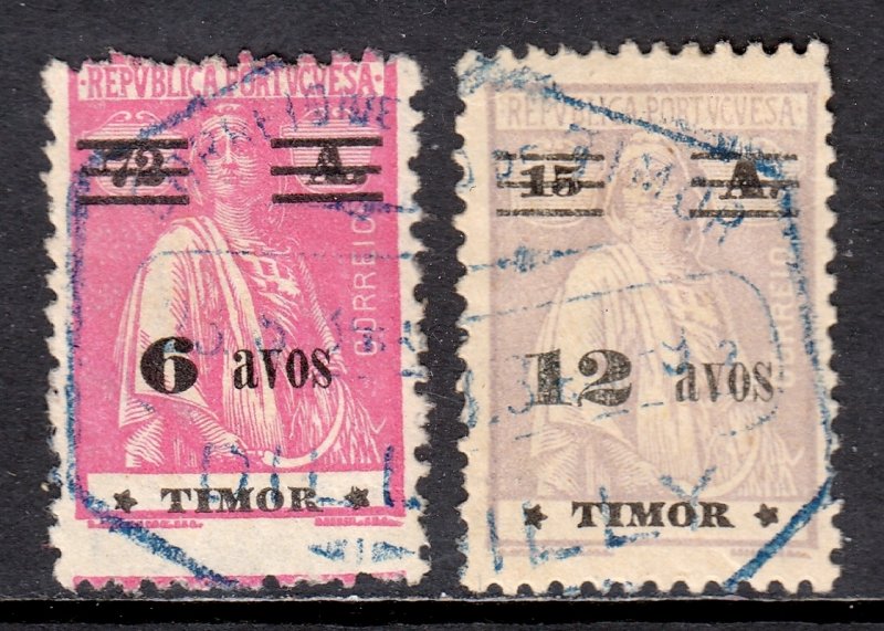 Timor - Scott #200-201 - Used - SCV $2.50