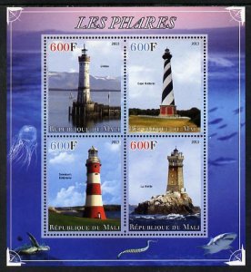 MALI - 2013 - Lighthouses - Perf 4v Sheet - MNH - Private Issue